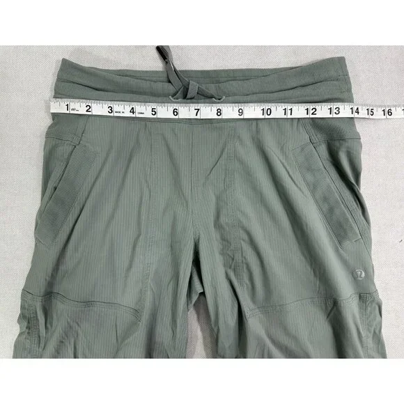 Lululemon Studio Crop Earl Grey Womens 4 Read - Picture 8 of 14